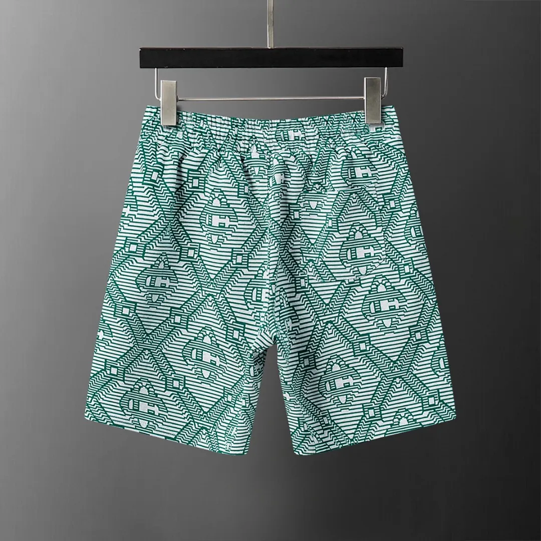 29112# New Arrival casual shorts from the official website for spring and summer 2026. The knitted jacquard fabric is handsome, the fabric is comfortable, the workmanship is rigorous, and the stitching is neat. Good upper body effect·Sizes M-3XL Green